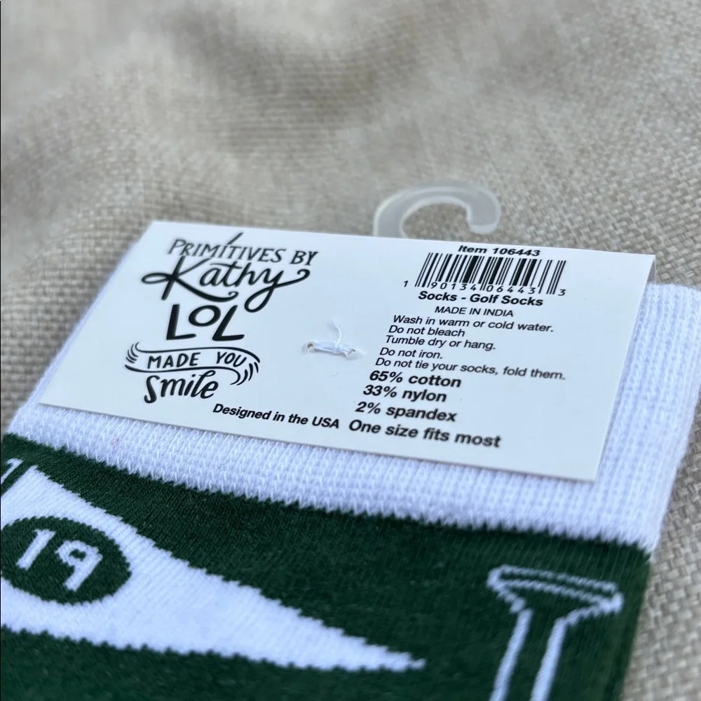 NWT Primitives by Kathy Golf Socks